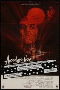 7b053 APOCALYPSE NOW int'l 1sh 1979 Coppola, Bob Peak, original poster used for 1990 festival!
