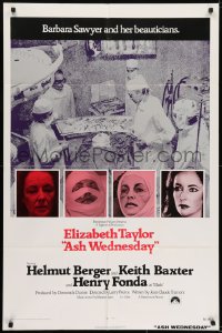 7b064 ASH WEDNESDAY int'l 1sh 1973 beautiful aging Elizabeth Taylor gets extensive plastic surgery!