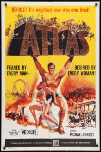 7b067 ATLAS 1sh 1961 sexy Barboura Morris, mightiest gladiator Michael Forest!