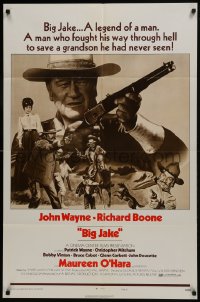 7b108 BIG JAKE style B 1sh 1971 John Wayne fought through hell to save a grandson he had never seen!