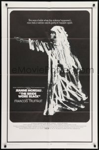 7b154 BRIDE WORE BLACK 1sh 1968 Francois Truffaut's La Mariee Etait en Noir, Rene Ferraci artwork!