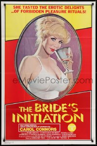 7b155 BRIDE'S INITIATION 1sh 1976 tasty erotic delights, art of sexy superstar Carol Connors!