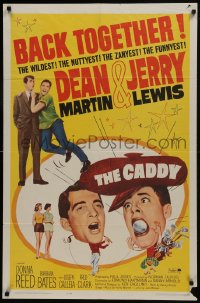 7b172 CADDY 1sh R1964 screwballs Dean Martin & Jerry Lewis golfing, plus Donna Reed!