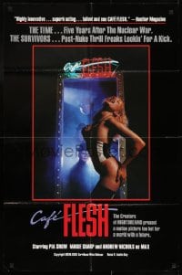 7b173 CAFE FLESH video/theatrical 24x36 1sh 1982 Pia Snow, Marie Sharp, post nuclear sexy sci-fi!