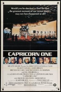 7b178 CAPRICORN ONE 1sh 1978 Elliott Gould, O.J. Simpson, the $30 billion dollar hoax!
