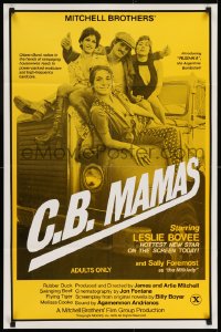 7b169 C.B. MAMAS 23x35 special poster 1976 Artie & Jim Mitchell directed, power-packed eroticism!