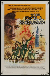 7b243 DOLL SQUAD 1sh 1973 Ted V. Mikels directed, lady assassins with orders to Seduce and Destroy!