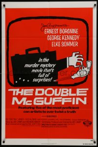 7b244 DOUBLE McGUFFIN 1sh 1979 Ernest Borgnine, George Kennedy, really cool Saul Bass artwork!