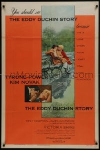 7b262 EDDY DUCHIN STORY 1sh 1956 Tyrone Power & Kim Novak in a love story you will remember!