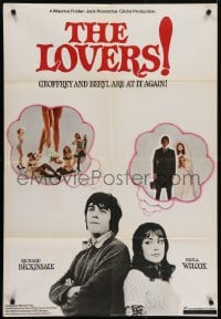 7b516 LOVERS English 1sh 1973 Richard Beckinsale & Paula Wilcox as Geoffrey & Beryl!