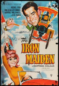 7b824 SWINGIN' MAIDEN English 1sh 1964 Iron Maiden, great artwork of Michael Craig, Anne Helm!