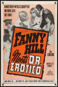 7b292 FANNY HILL MEETS DR EROTICO 1sh 1967 Barry Mahon, another chapter in her life of sin!