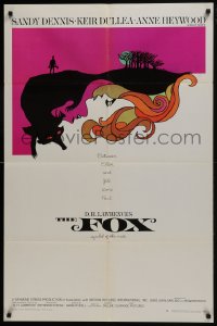7b324 FOX 1sh 1968 Sandy Dennis, Kier Dullea, Anne Heywood, cool art by L & D Dillon!