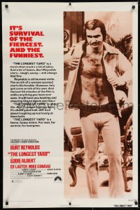 7b510 LONGEST YARD 1sh 1974 Robert Aldrich prison football comedy, full-length Burt Reynolds!