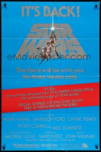 7b786 STAR WARS studio style 1sh R1979 George Lucas classic sci-fi epic, art by Tom Jung!