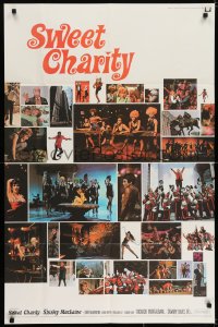 7b822 SWEET CHARITY int'l 1sh 1969 Bob Fosse musical starring Shirley MacLaine!