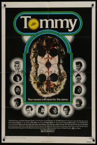 7b882 TOMMY 1sh 1975 The Who, Daltrey, mirror image, your senses will never be the same!