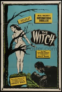7b965 WITCH 1sh 1952 art of sexy naked woman dancing in moonlight, Finnish supernatural horror!