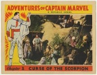 7c270 ADVENTURES OF CAPTAIN MARVEL chapter 1 LC 1941 Curse of the Scorpion, full-color, rare!