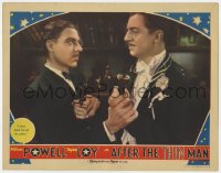 7c278 AFTER THE THIN MAN LC 1936 Joseph Calleia stops William Powell from calling the police!