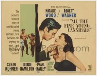 7c008 ALL THE FINE YOUNG CANNIBALS TC 1960 Robert Wagner w/ Natalie Wood & getting hit by Kohner!
