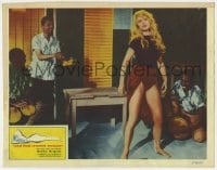 7c289 AND GOD CREATED WOMAN LC 1957 super sexy Brigitte Bardot dancing by guys playing instruments!