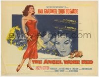7c012 ANGEL WORE RED TC 1960 sexy Ava Gardner, Joseph Cotten, Dirk Bogarde has a price on his head!