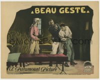 7c310 BEAU GESTE LC 1926 Ralph Forbes with sword jabs Victor McLaglen holding Ronald Colman!