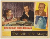 7c312 BELLS OF ST. MARY'S LC 1946 priest Bing Crosby helps young Joan Carroll study, Leo McCarey