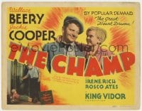 7c043 CHAMP TC R1930s boxer Wallace Beery, Jackie Cooper, King Vidor classic boxing epic!