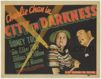 7c046 CHARLIE CHAN IN CITY IN DARKNESS TC 1939 Asian detective Sidney Toler & Lynn Bari, very rare!