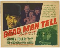 7c058 DEAD MEN TELL TC 1941 Sidney Toler as Charlie Chan aboard a treasure ship w/a pirate's ghost!