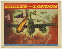 7c070 EAGLES OVER LONDON TC 1973 really cool artwork of WWII aerial battle over England!