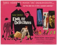 7c074 EMIL & THE DETECTIVES TC 1964 Walt Disney, the kids turn it into a comical calamity!