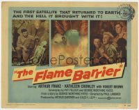 7c079 FLAME BARRIER TC 1958 Arthur Franz, satellite that returned to Earth brought Hell with it!