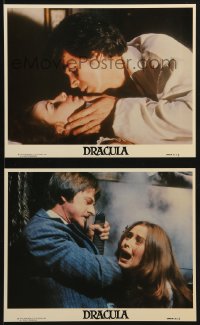 7d273 DRACULA 2 8x10 mini LCs 1979 Bram Stoker, vampire Frank Langella in title role!