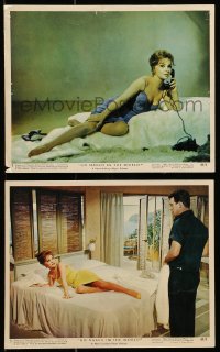 7d275 GO NAKED IN THE WORLD 2 color 8x10 stills 1961 sexy Gina Lollobrigida, James Franciosa!