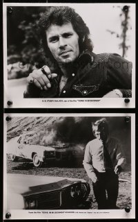 7d946 GONE IN 60 SECONDS 2 8x10 stills 1974 H.B. Halicki, cool car images, crime classic!
