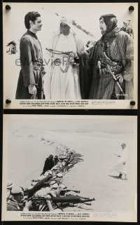 7d960 LAWRENCE OF ARABIA 2 8x10 stills 1963 Lean, Peter O'Toole, Sharif, Anthony Quinn!