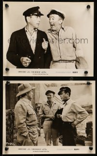7d985 TO HAVE & HAVE NOT 2 8x10 stills R1956 Humphrey Bogart, Walter Brennan & Leonard!