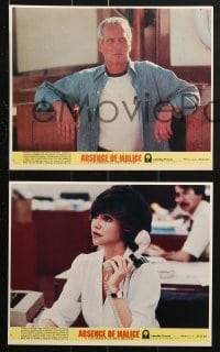 7d160 ABSENCE OF MALICE 7 8x10 mini LCs 1981 Paul Newman, Sally Field, directed by Sydney Pollack!