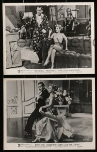 7d432 ALWAYS LEAVE THEM LAUGHING 10 8x10 stills 1949 images of Milton Berle & sexy Virginia Mayo!
