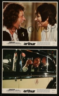 7d229 ARTHUR 4 8x10 mini LCs 1981 drunken Dudley Moore, Liza Minnelli, John Gielgud!