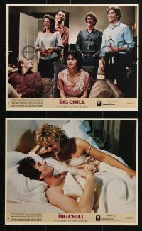 7d212 BIG CHILL 5 8x10 mini LCs 1983 Lawrence Kasdan, Tom Berenger, Glenn Close, Goldblum, Hurt!
