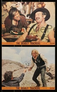 7d218 DEADLY TRACKERS 5 8x10 mini LCs 1973 Richard Harris & Rod Taylor, written by Sam Fuller!