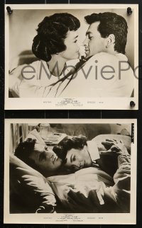 7d582 FAREWELL TO ARMS 7 8x10 stills 1958 romantic images of Rock Hudson & Jennifer Jones!
