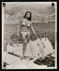 7d738 FATHOM 4 8x10 stills 1967 all with great images of super sexy Raquel Welch, two in bikini!