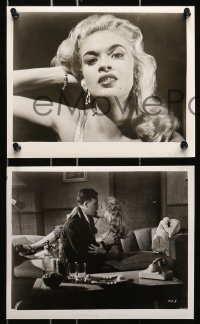 7d679 FEMALE JUNGLE 5 8x10 stills 1956 two with Jayne Mansfield, Kathleen Crowley, Lawrence Tierney!