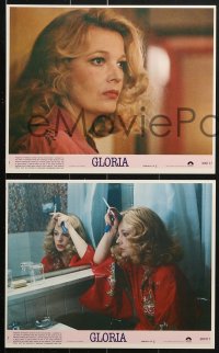 7d087 GLORIA 8 8x10 mini LCs 1980 John Cassavetes directed, cool images of Gena Rowlands!