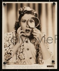 7d833 GRACIE ALLEN MURDER CASE 3 8x10 stills 1939 her as detective + Warren William as Philo Vance!